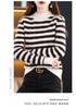 Women's Pure Wool Half-High Neck Sweater - Loose, Versatile, Thickened Cashmere Knit for a Slimming Base Layer