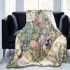 1pc Flower Fairy Floral Blanket, Multicolor, Super Soft Flannel, All Seasons, Living Room Bedroom Office, Light Luxury