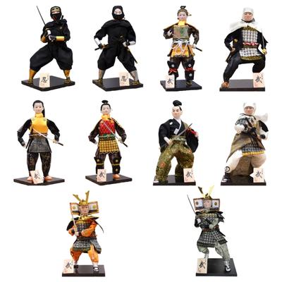 Authentic Japanese Samurais and Ninjas Dolls for Cultural Displays and Gift