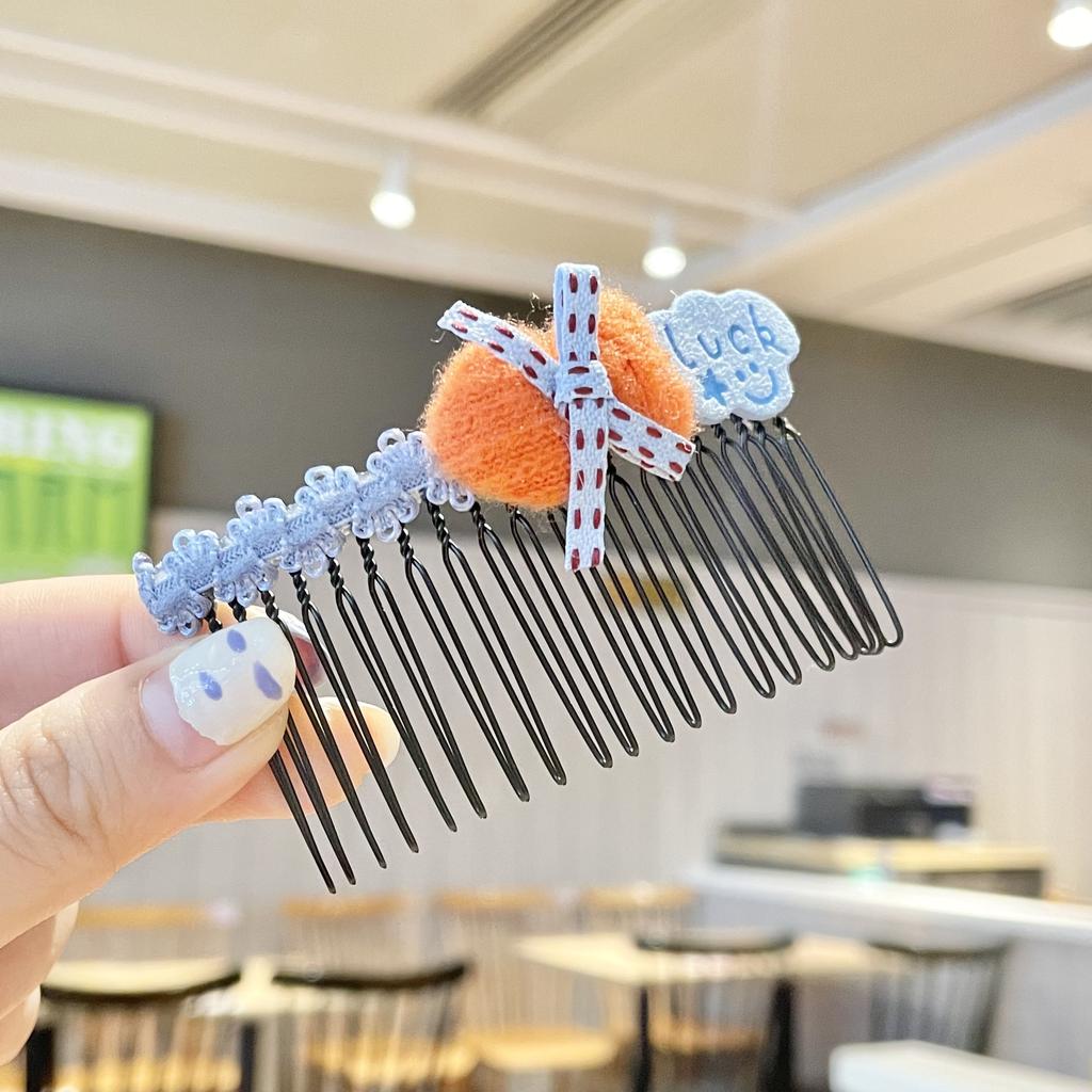 Mode Kinder Haarnadel Kleine Mädchen Pony Gebrochenes Haar Haarnadeln Mädchen Candy Farbe Süße Nette Einsatz Kamm Frauen Haar Zubehör
