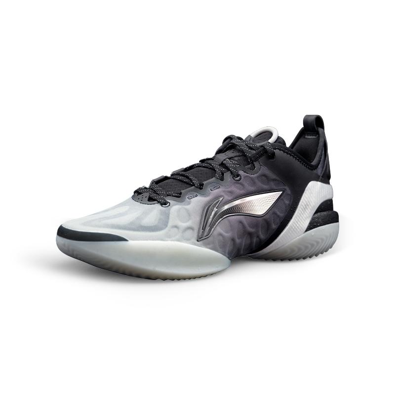Li Ning Yushuai 19V2 Cushioning Rebound Grip Low Top Basketball Shoes Men's Gray Black ABAV049-10