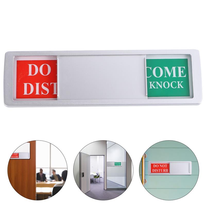 

Sign Do Not Disturb Door Privacy Office Indicator Please knock Slider Welcome Signs Conference Occupied Plaque Restroom Hotel срібний