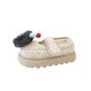 Cartoon Cotton Shoes Women's New Fashion Cartoon Platform Mao Mao Shoes In Autumn and Winter 2025 Wear Warm Cotton Shoes