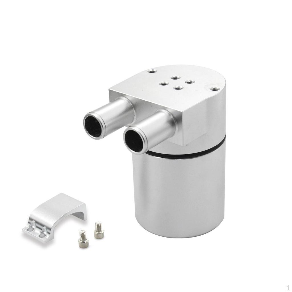 Oil Catch Can Billet Aluminum Tank Anodized Engine Part for Car Enthusiasts, Tuner,