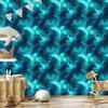 Watercolor Galaxy Turquoise Wallpaper, Turquoise Center 50x1000