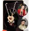Stylish Chinese Necklace with Ancient Bell Pendant Intricately Crafted Necklace Accessory Perfect for Hanfu Enthusiasts