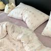 A-Class Cotton Duvet Cover: Double Layer Gauze for Fresh & Simple Style, Fits Single/Double Beds
