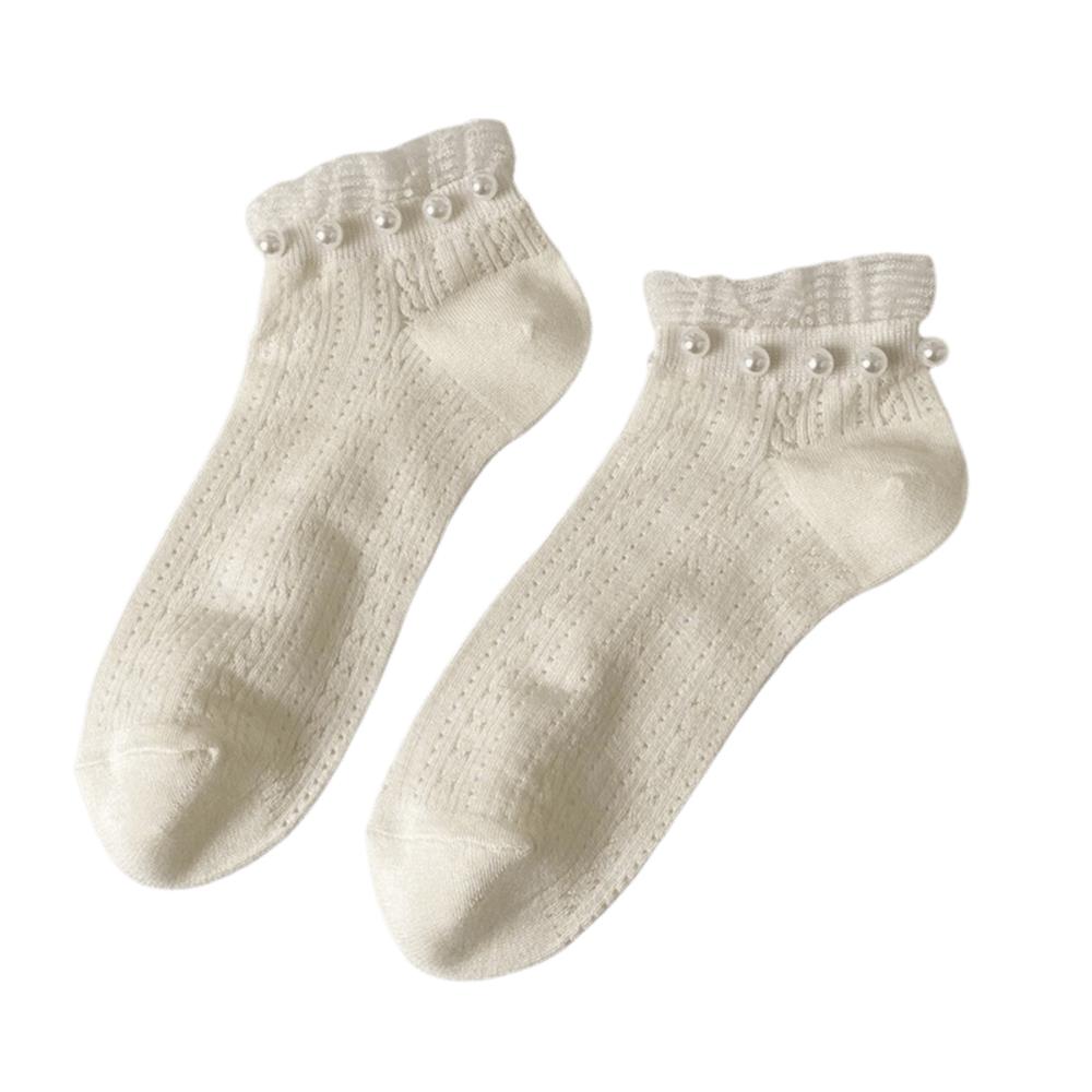 Fashion Elastic Lace Ruffle Socks Low Tube Mesh Women Ankle Socks Preppy Style Breathable Princess Dress Socks Women Girls
