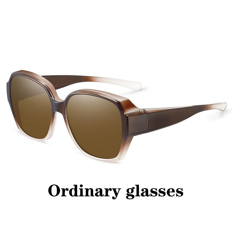 Fashion Round Polarized Sunglasses Cover Over Myopia Prescription Glasses Portable Men Women Vintage Fishing Driving Eyewear