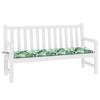 Bench Cushion Leaf Pattern 150 X 50 X 3 Cm Oxford Fabric