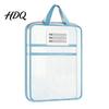 Portable Storage Pouches Transparent Nylon Document Bag Lightweight Mesh File Organizer with Zipper School Stationery Organizers And Strap,