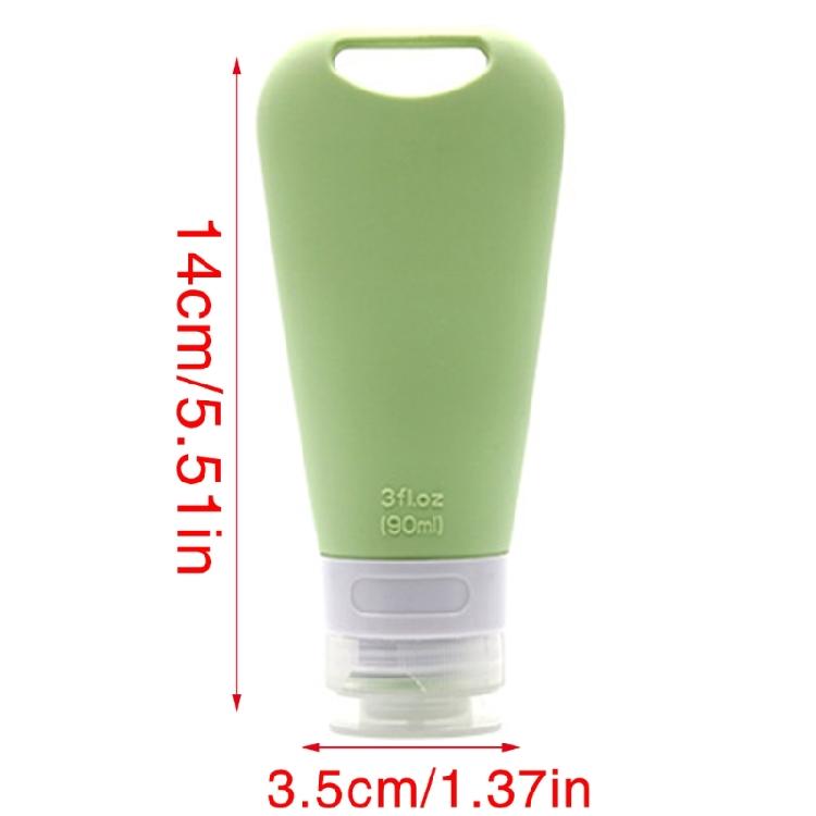 90ml Silikon-Reiseflasche für Toilettenartikel Auslaufsicher Nachfüllbar Ausdrückbar