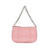 MCM Pink Visetos Leather Convertible Chain Hobo Bag for Daily Use