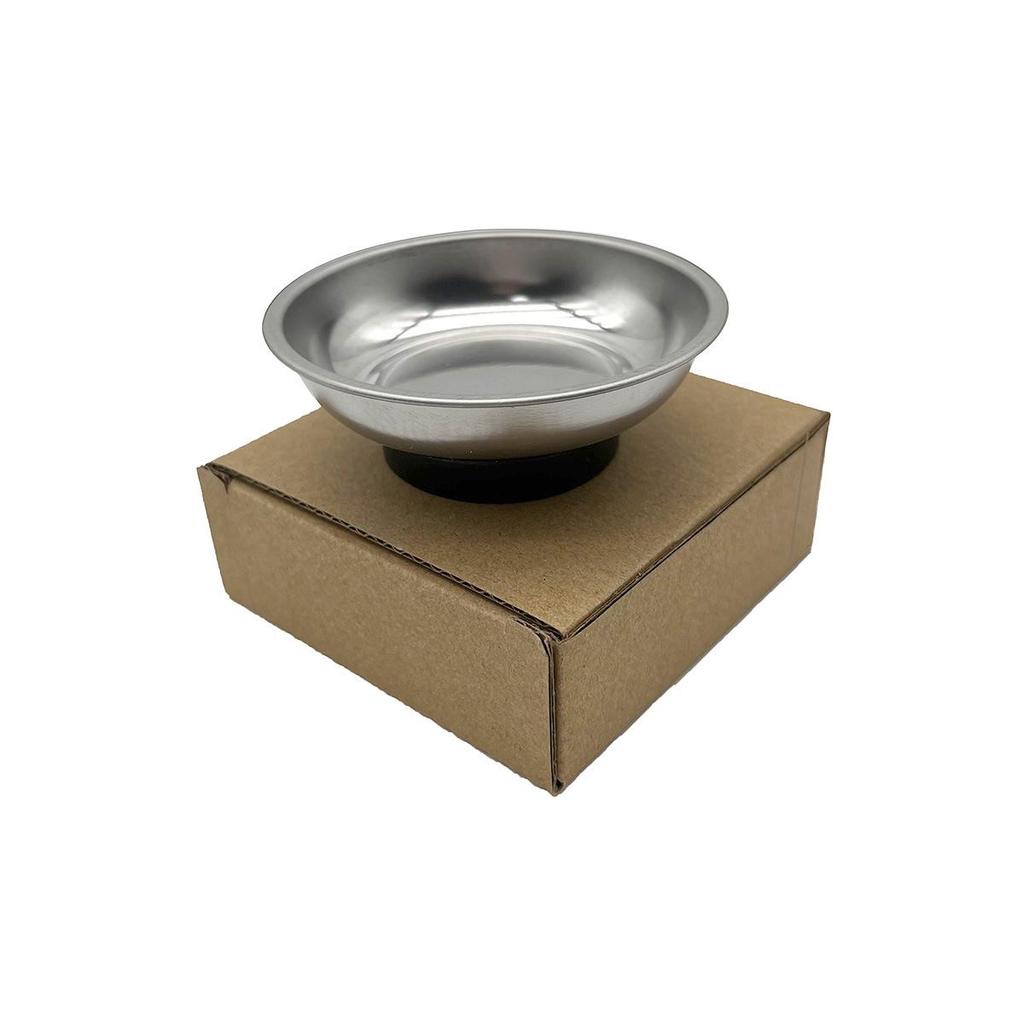 Magnetic Stainless Steel Bowl Set - 5-Piece Storage Plates in 3", 4", and 6" Sizes for Tools