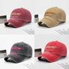 Cotton Baseball Cap With Embroidered Letters Sunshade Adjustable For Spring Summer Men Women