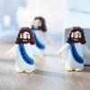 50pcs Mini Jesus Statue Easter Decoration Jesus Toys Figure Christ Religious Savior Jesus Doll Easter Supplies Desk Ornament