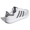 Adidas Originals Team Court Durable Shock Absorption Low-Top Skate Shoes Unisex Sneakers White Gray FY5370