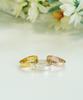 Alleun Silver 925 Couple Bold Flat Rings