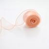 10yards Roll Solid Color Organza Ribbon Wavy Edge Fishtail Ribbon for Flower Bouquet Gifts Packaging Wedding Party Decorations