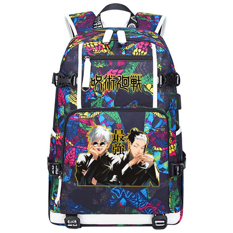 Bag Anime Peripheral Five Wushu Second Dimensional Backpack for Junior High School Students and Elementary School Students Large Capacity Backpack