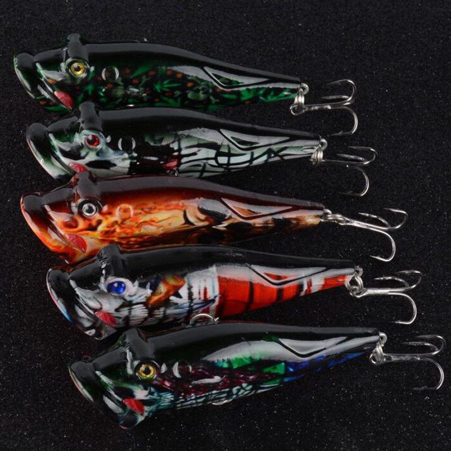 1Pcs Skull  Fishing Lure Cool Popper  Artificial Swimbait Fishing Tackle