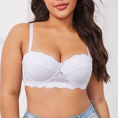 Reggiseno a mezza coppa Intimo donna Intimo sexy Taglie forti Reggiseni da sposa femminili 85 90 95 100 Coppa C