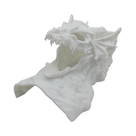 Drachen-Design Aquarium-Höhle 3D-gedruckter Fischtunnel Versteck unter Kies Tunnel mit Sichtfenster