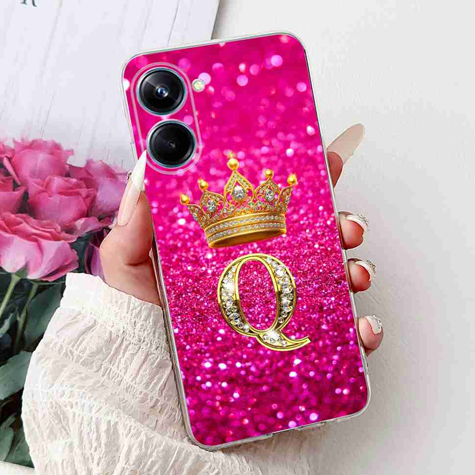For Realme 10 Pro Case Cute Couple Letters Cover Shockproof Phone Case For Realme 10 Realme10 Pro 5G Soft Silicone Fundas