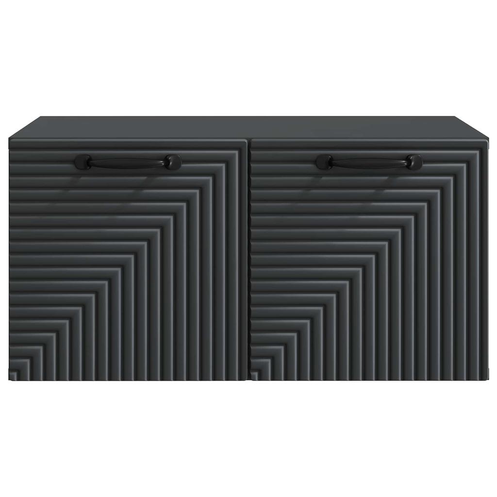 Wall Mounted TV Cabinet Black 59.5 X 41 X 30 Cm