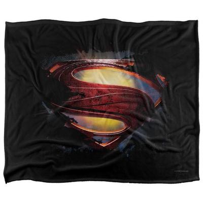 Man Of Steel Grungy Silky Shield Supersoft Blanket