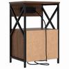 Nightstand Set of 2 Brown Oak Effect 40 X 31 X 60 Cm