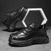 Platform Leather Shoes 2024 Youth Versatile Trendy Brand Casual Style Dad Shoes Fashion Versatile Locomotive Darth Vader Men's Shoes