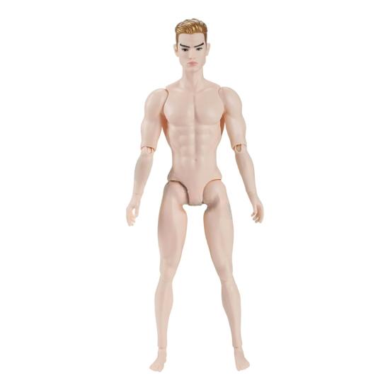 45663 Scale Male Muscular Action Figure Body with Removable Head Highly Articulated Multi-Jointed Figure Ornament