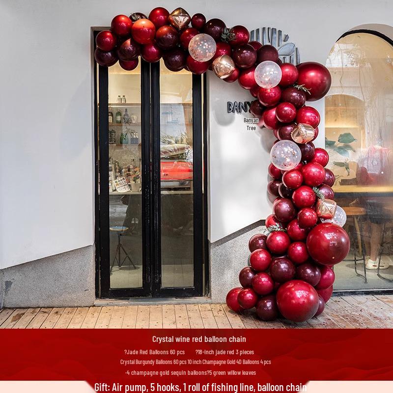 National Day Balloon Column & Flower Basket Decoration for Event Atmosphere