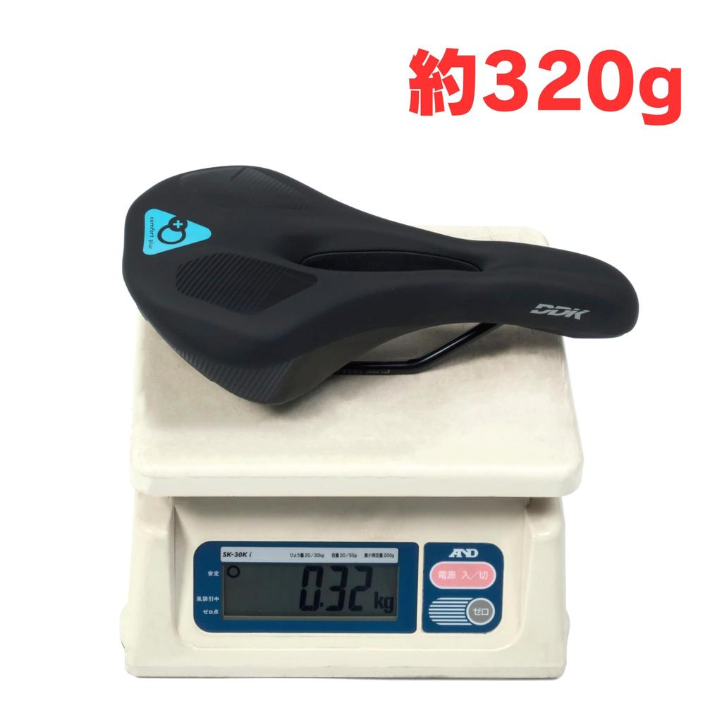 iWA Comfort Plus Hybrid Saddle (DD3163MF) - Perforated, Comfortable for Road and Cross Bikes, Black