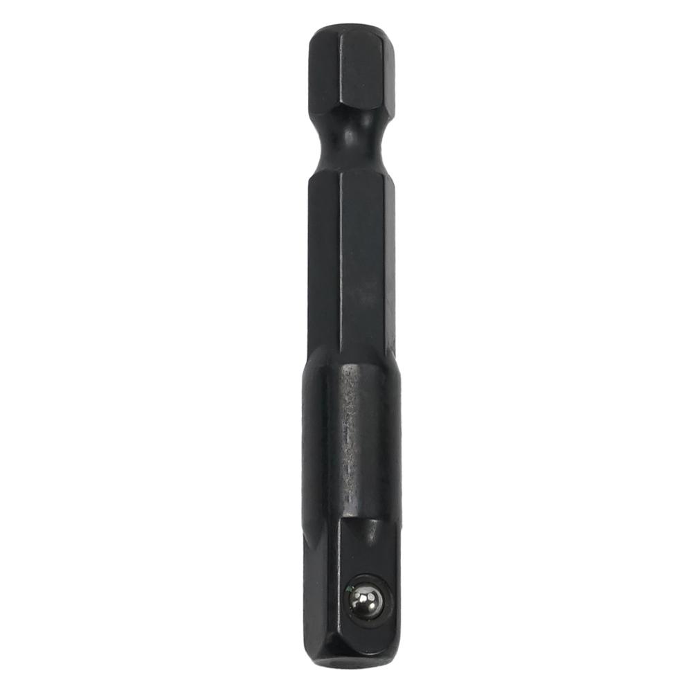 1/4 Inch Hex To Square Drive Adapter for Drill Socket Extensions Used with Electric Pneumatic and Hand Operated Drilling Tools