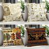 Art Eegyptian Patterned Cushion Cover Cushion Cover Set Pcs X X X Pillowcase Decorative Sofa Home Decor