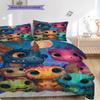 Dinosaur Pattern Bedding Quilt Set Quilt Cover Pillowcase Home Decoration Birthday Gift (1 * Duvet Cover + 2 * Pillowcase, Without Core)