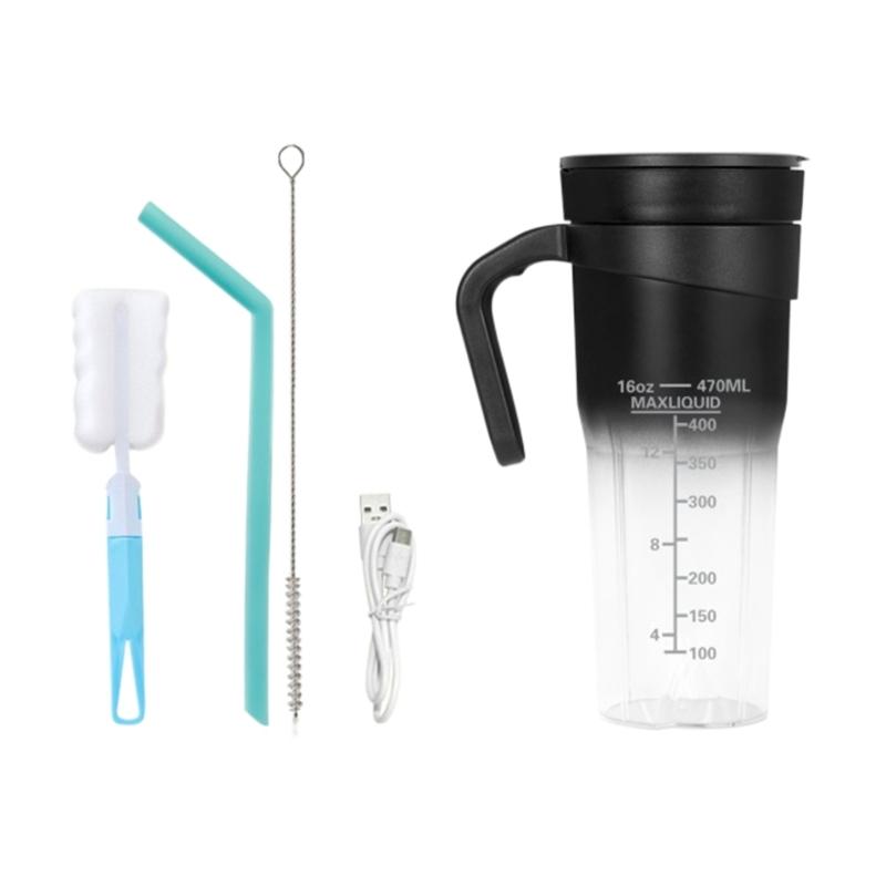 

Портативный для Shakes 16 унций перезаряжаемый с 6 Sharpness многофункциональный мини-стакан чёрный