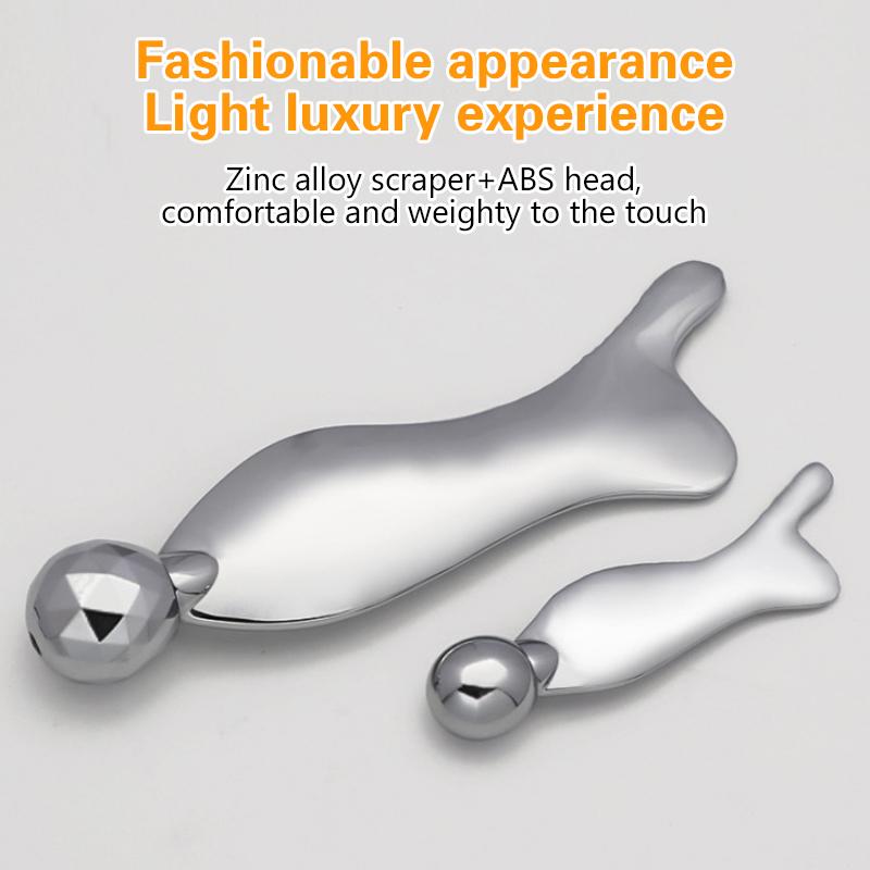 Roller Face Massager Fish-Shape Aluminum Alloy Face Lift Tools Firming Beauty Massage Body Anti-Aging Puffy Eyes Beauty Machine
