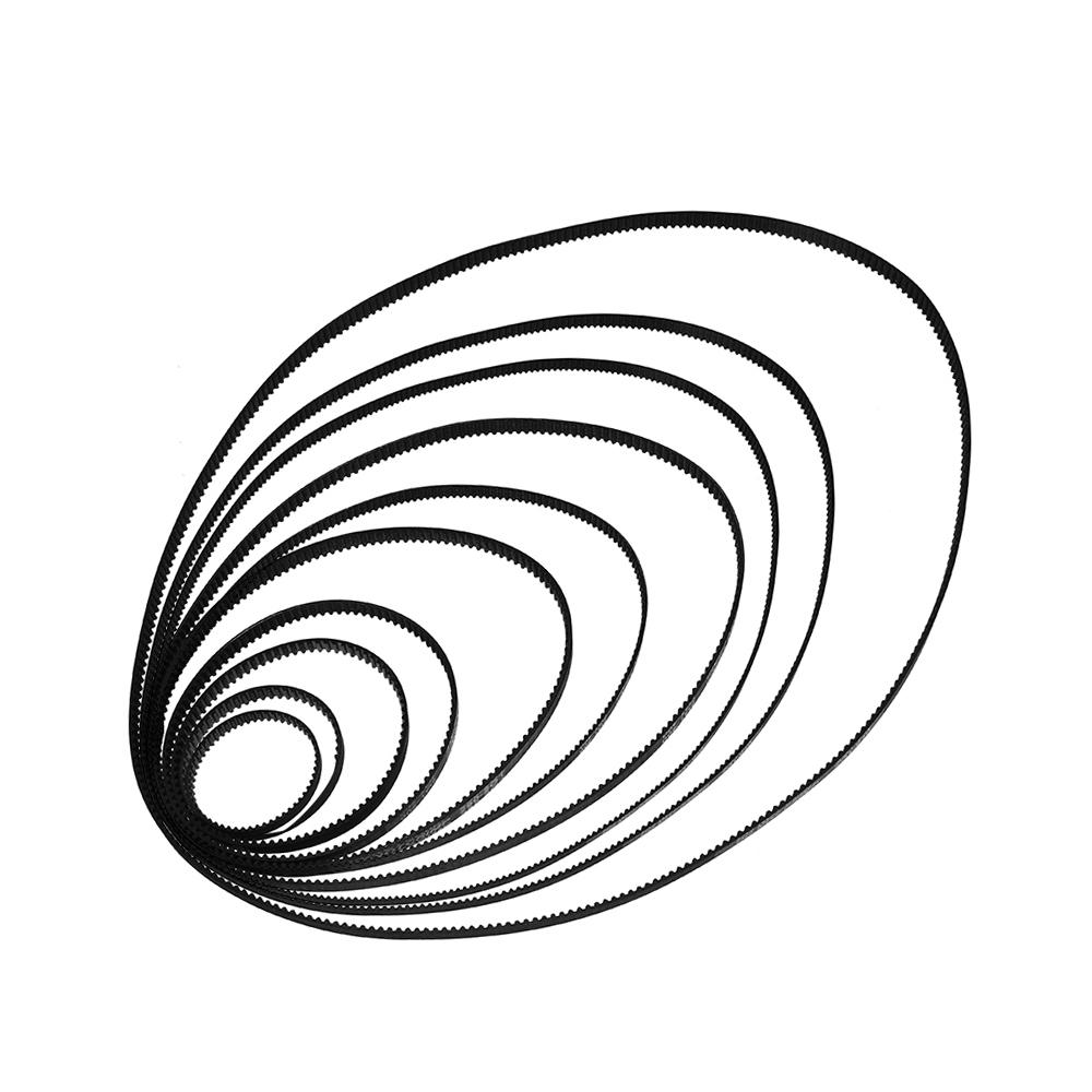 GT2 Sluten Timingrem Gummi Synkronremmar B=6mm L=110 112 158 200 280 400 610 852 1220mm 3D-skrivardelar