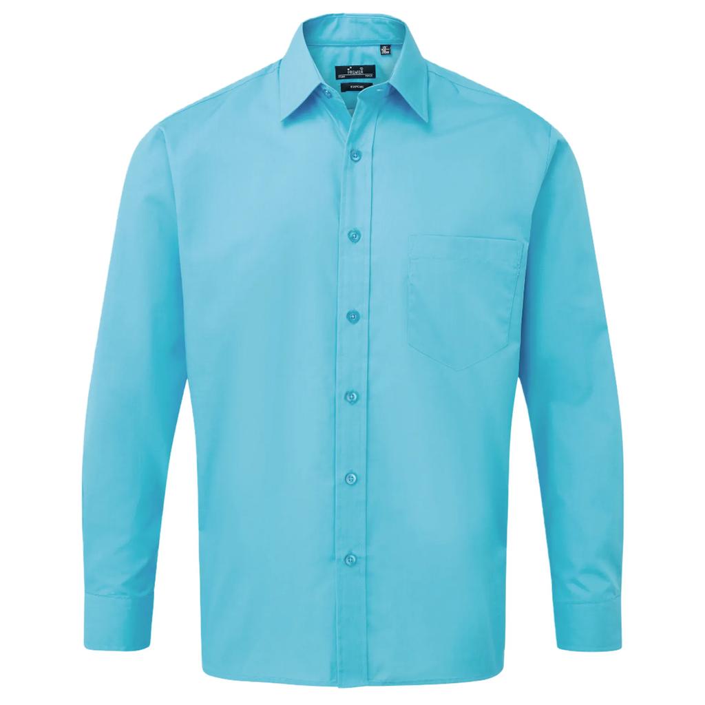 Premier Mens Poplin Long-Sleeved Shirt