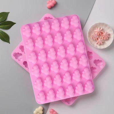36-Cavity Silicone Mold for Cloud Buns, Cakes, Chocolates, Ice Cubes, Resin, Wax, and Candy