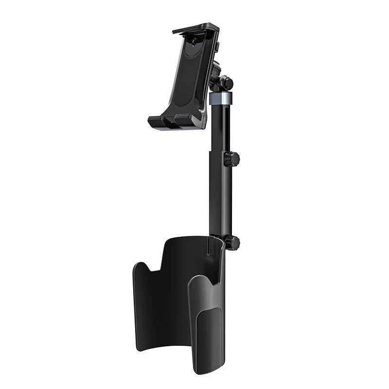 New Long Joint Center Console Car Cup Holder Universal Mount for Phone and Tablet Sturdy Design Lay Flat чёрный