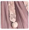 Winter 2025 Girls' Fleece-Lined Hanfu Dress: New Year Fairy Style, Traditional Children's Costume