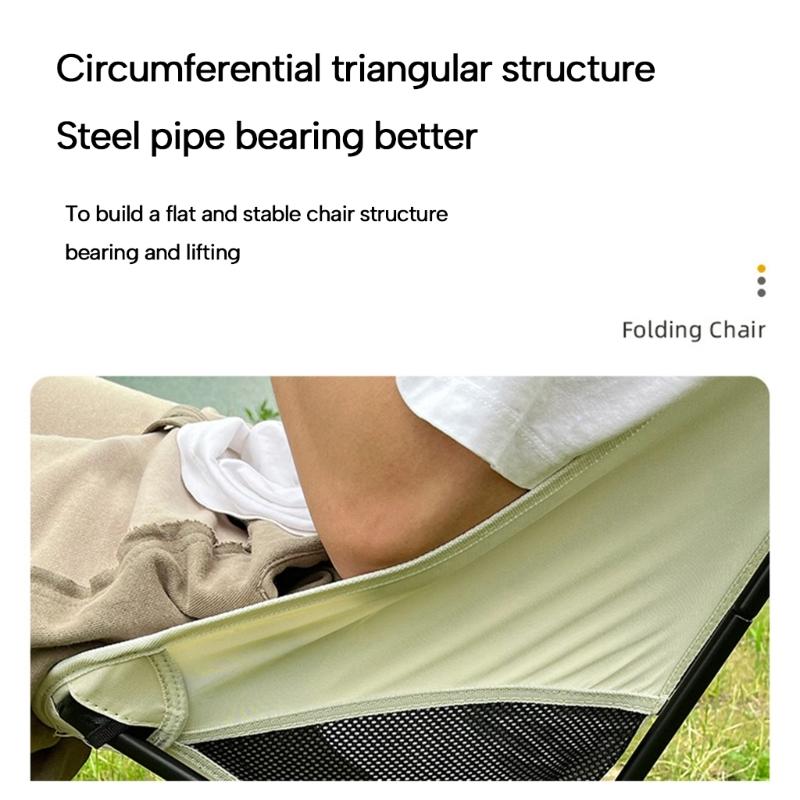 Small Folding Chair Outdoor Lawn Chair Backrest Fishing Chair Portable Compact Outdoor Camping Chair Easy to Carry