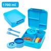 Sac Boîte à Bento pour Enfants, Boîtes Alimentaires Coniques de Rangement 1700 ml avec Couvercles, Boîte à Lunch Isotherme pour l'École des Enfants, Tupperware