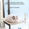 Folding Indoor Window Cat Hammock, Balcony Glass Suction Cup Pet Cat Bed, Hanging Breathable Mesh Cat Bed