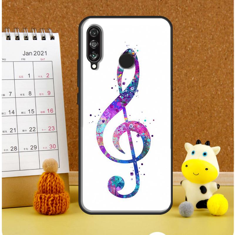 Treble Clef Music Note For Huawei Nova Y72 Y70 Y91 Y90 Y60 Y61 Y73 3i 7i 8i 11i 12i 9 10 SE P20 P30 P40 Lite Case