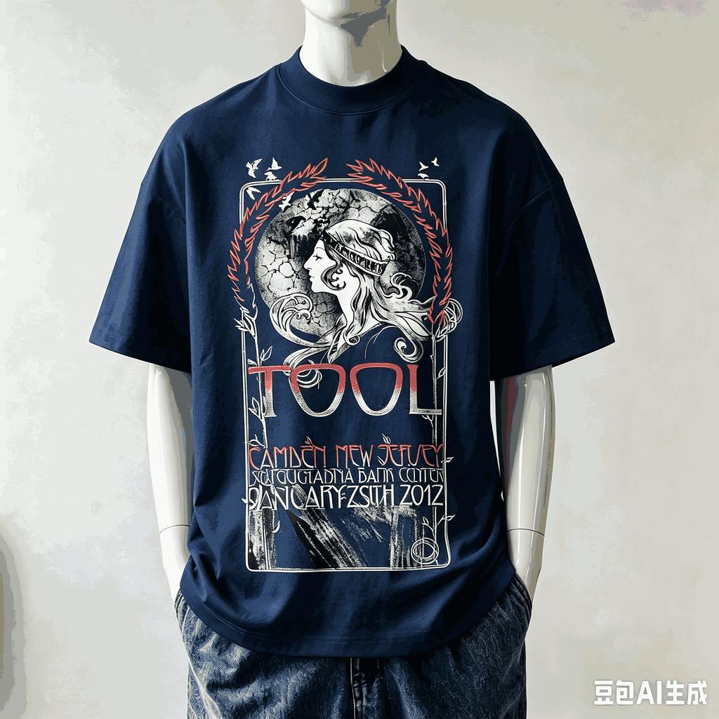 Tool Band World Tour T Shirt Unisex Unisex Fashion Vintage Hip Hop Streetwear Male Tshirts Oversized Unisex Casual Loose Breathable